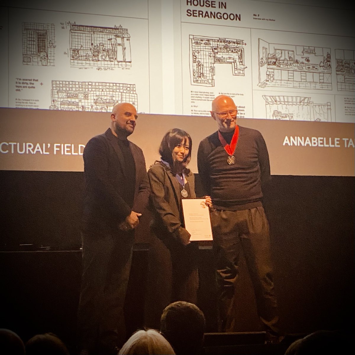 Astonishing night of success for our #unit11bartlett student Annabelle Tan, at the #ribapresidentsmedals The first student in 180 odd years to win Bronze, Silver &amp; Dissertation Medals- the triple crown! Also, Sustainability Award &amp; many others <a href="/RIBA/">Royal Institute of British Architects</a> <a href="/BartlettArchUCL/">The Bartlett School of Architecture, UCL</a> <a href="/BDonline/">Building Design</a>