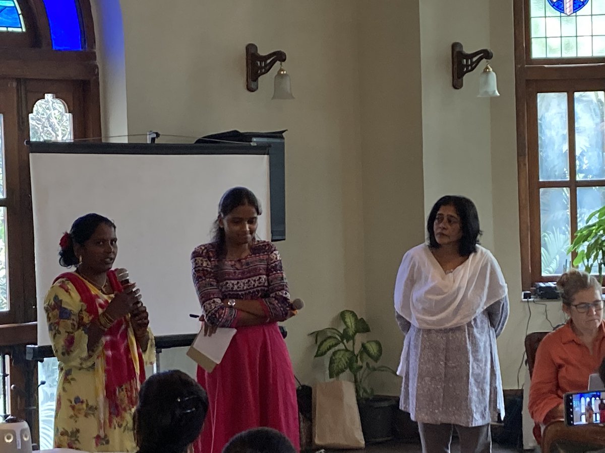 sallytheobald's tweet photo. Next up in the @ARISEHub exchange - the powerful stories of waste pickers kosamma and madhavi from vijayawada about their experiences of arduous work & harassment; and about leadership, empowerment, education & support & solidarity & hope for the future #DBRC https://t.co/PBMNkyorba