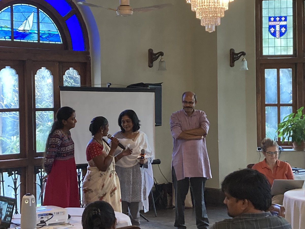 sallytheobald's tweet photo. Next up in the @ARISEHub exchange - the powerful stories of waste pickers kosamma and madhavi from vijayawada about their experiences of arduous work & harassment; and about leadership, empowerment, education & support & solidarity & hope for the future #DBRC https://t.co/PBMNkyorba