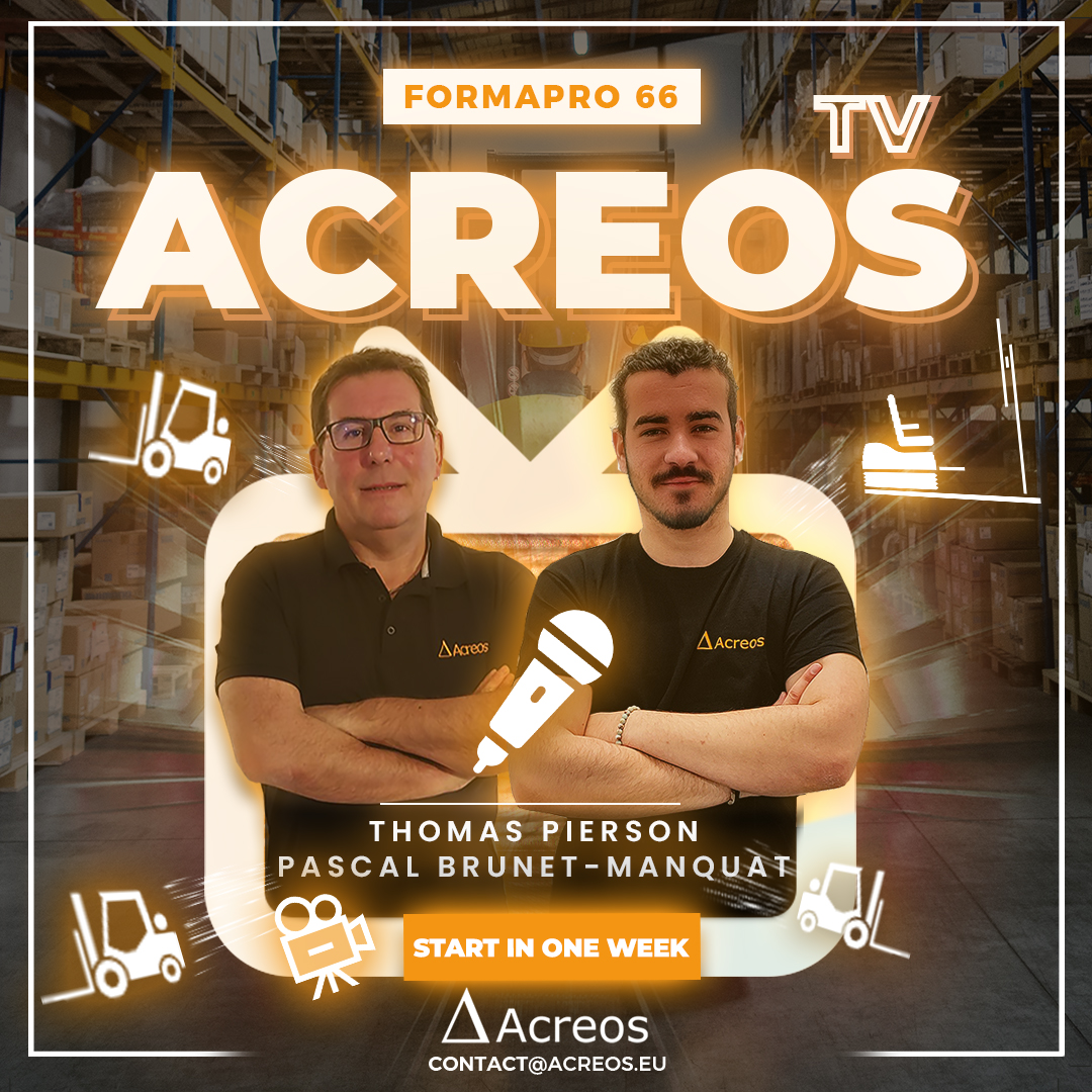 🔸📺 Plus qu’une semaine avant le tournage du prochain []Acreos TV chez notre partenaire Formapro 66 à Perpignan !
