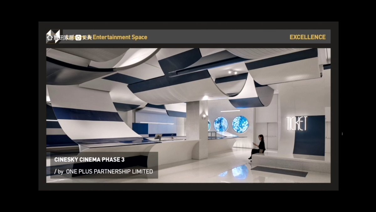 123Oneplus's tweet image. The 30th ASIA PACIFIC INTERIOR DESIGN AWARDS 2022 has held a ceremony at Tai Kwun. We are honored that one of our projects, CINESKY CINEMA PHASE 3, has won the Excellence Award of the category in Leisure &amp;amp; Entertainment Space.
#APIDA2022