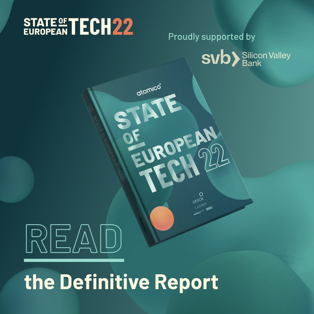 The State of European Tech report is now live! We are so proud to partner with <a href="/atomico/">Atomico</a>  on this report, &amp; delighted to finally share it with you. 
Head over to the website where you can read 500+ insights from over 50 European Tech leaders today!  #SOET22
stateofeuropeantech.com