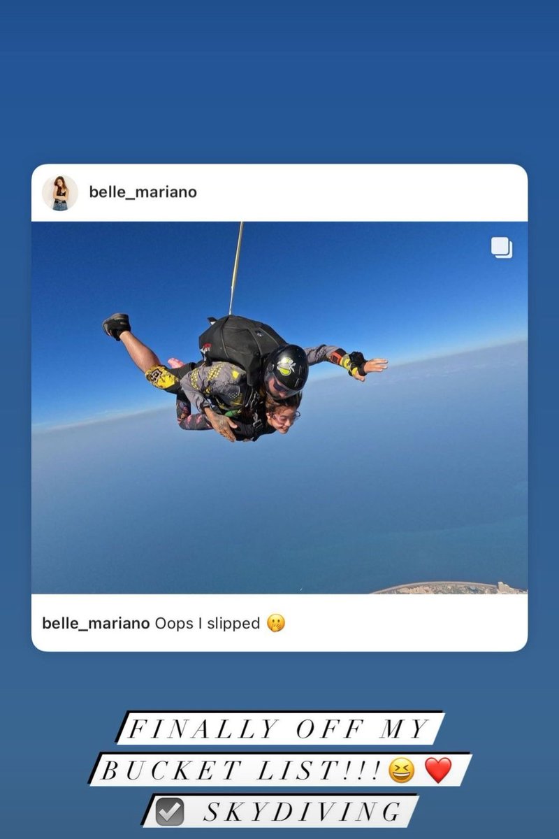 Belle Lovers Official (@belleloversofc) on Twitter photo 📸120622 Belle Mariano IG story update!
"Finally off my bucket list!!! 😆❤️
☑️Skydiving"
🔗: instagram.com/stories/belle_…
#BelleMariano | <a href="/bellemariano02/">Belle Mariano</a> 📸120622 Belle Mariano IG story update!
"Finally off my bucket list!!! 😆❤️
☑️Skydiving"
🔗: instagram.com/stories/belle_…
#BelleMariano | <a href="/bellemariano02/">Belle Mariano</a>