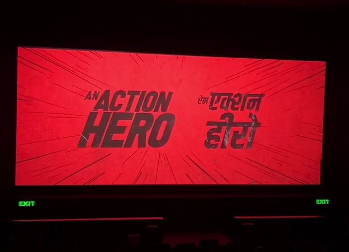 Watched this gem for the 3rd time yesterday with a full house and still had a laugh at every single bit just like the first time. This film just keeps getting better with every watch! Kudos to @ayushmannk @JaideepAhlawat #anirudhiyer & everyone involved with #AnActionHero