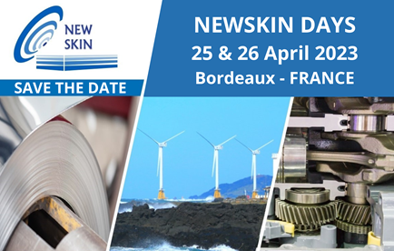 Save the date! NewSkin Days 2023
📅 25 &amp; 26 April 2023
🚩"La Grande Poste" in Bordeaux, France
SMEs, Start-ups, Research labs, &amp; Industry are all welcome▶️Details lnkd.in/eTwCeKkv

#H2020 #OITBs #NewSkinOITB #nanoTech #accelerator #NanoEnhancedCoatings #Surfaces #membranes