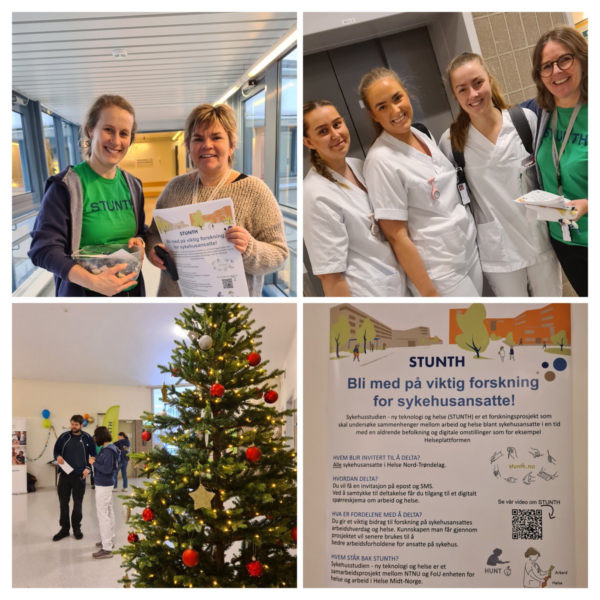 Datainnsamling på Levanger sykehus med stor bistand fra lokale ansatte. Takk verneombud Ann Iren Holberg m.fl!