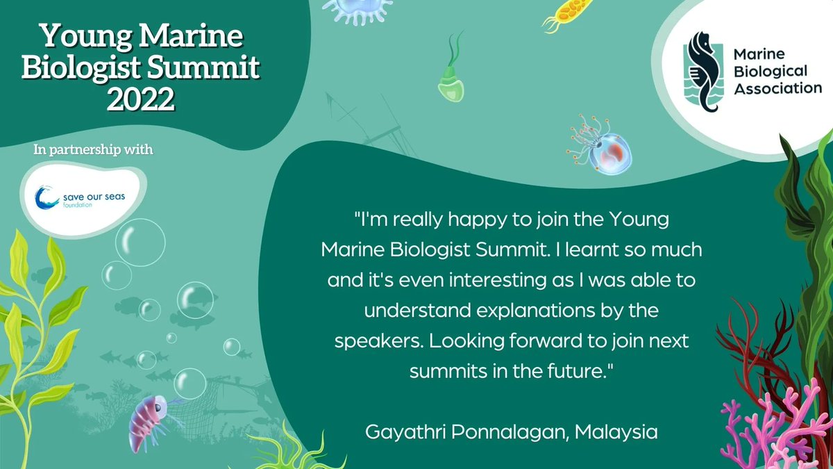 thembauk's tweet photo. We're so grateful for all the positive feedback from the Young Marine Biologist Summit! 

Thank you to everyone around the world who watched #YMBSummit2022 #HiddenOcean, we hope you can join us again next year! @saveourseas @helenscales @redkingcraw https://t.co/14YtSMt5Mg