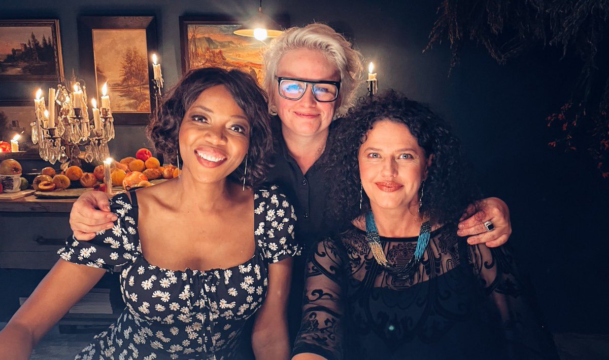 Hanging with these beauts. 
<a href="/Chef_Nti/">Chef Nti</a> &amp; <a href="/AnnaDavel/">Anna Davel</a>