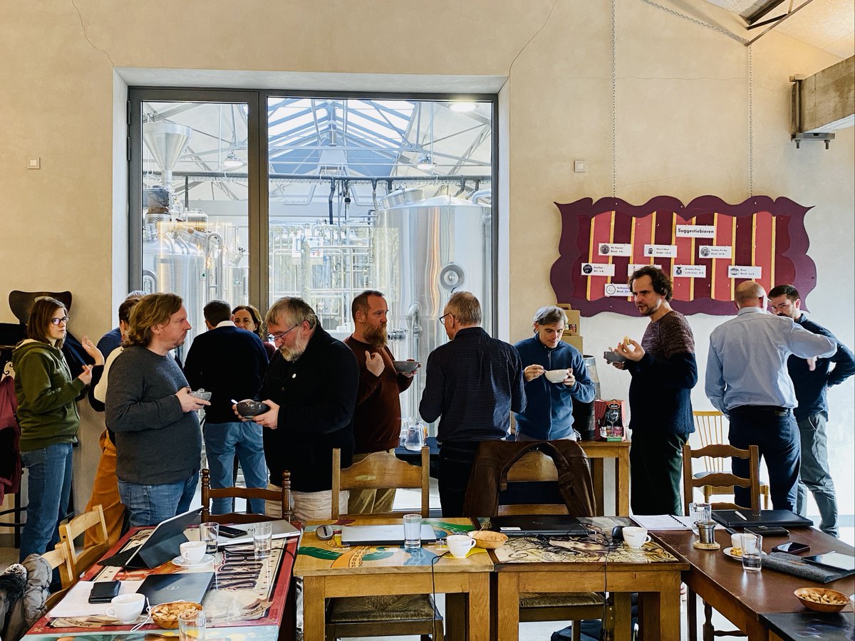 leiedal's tweet photo. Een pittig maar boeiend jaar neerleggen met de partners van het #resourcedproject. Waar beter dan op de Transfosite, in de Circusbrouwerij? 

Wrapping up a punchy, savoury yet interesting year with the #resourcedproject partners, no better place for it than the Circus Brewery? https://t.co/T679WupNyP