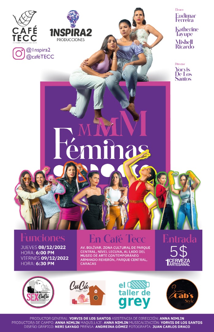 No te lo pierdas este jueves 8 y viernes 9 de diciembre en Cafetecc... Ven a conocer a estás Féminas.