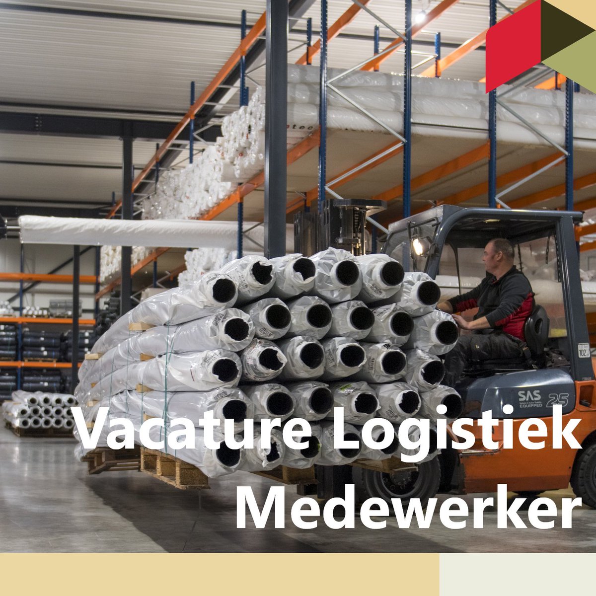 Ben jij de logistieke aanpakker die wij zoeken?

Heb je interesse in een uitdagende baan als Logistiek Medewerker? Dan zien we graag je bericht met cv verschijnen op hr@tefab.nl. 

Lees de hele vacature op: bit.ly/3A3Ktab

#vacature #logistiekmedewerker #gilze #gww