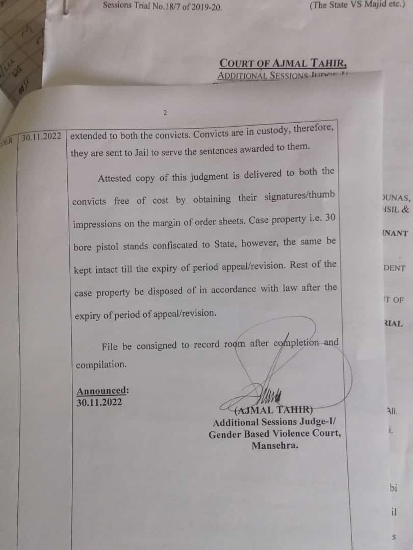 DPPMansehra's tweet photo. My job as a prosecutor is to do justice. And justice is served when a guilty man is convicted and an innocent man is not.
Death sentence awarded 4 times to accused.
Prosecution was conducted by #Imtiaz DyPP.
@KPGovernment
@kpgov
@kpprosecution 
@MansehraPolice 
@ad4500rdhazara https://t.co/9Z9tN4cn2J