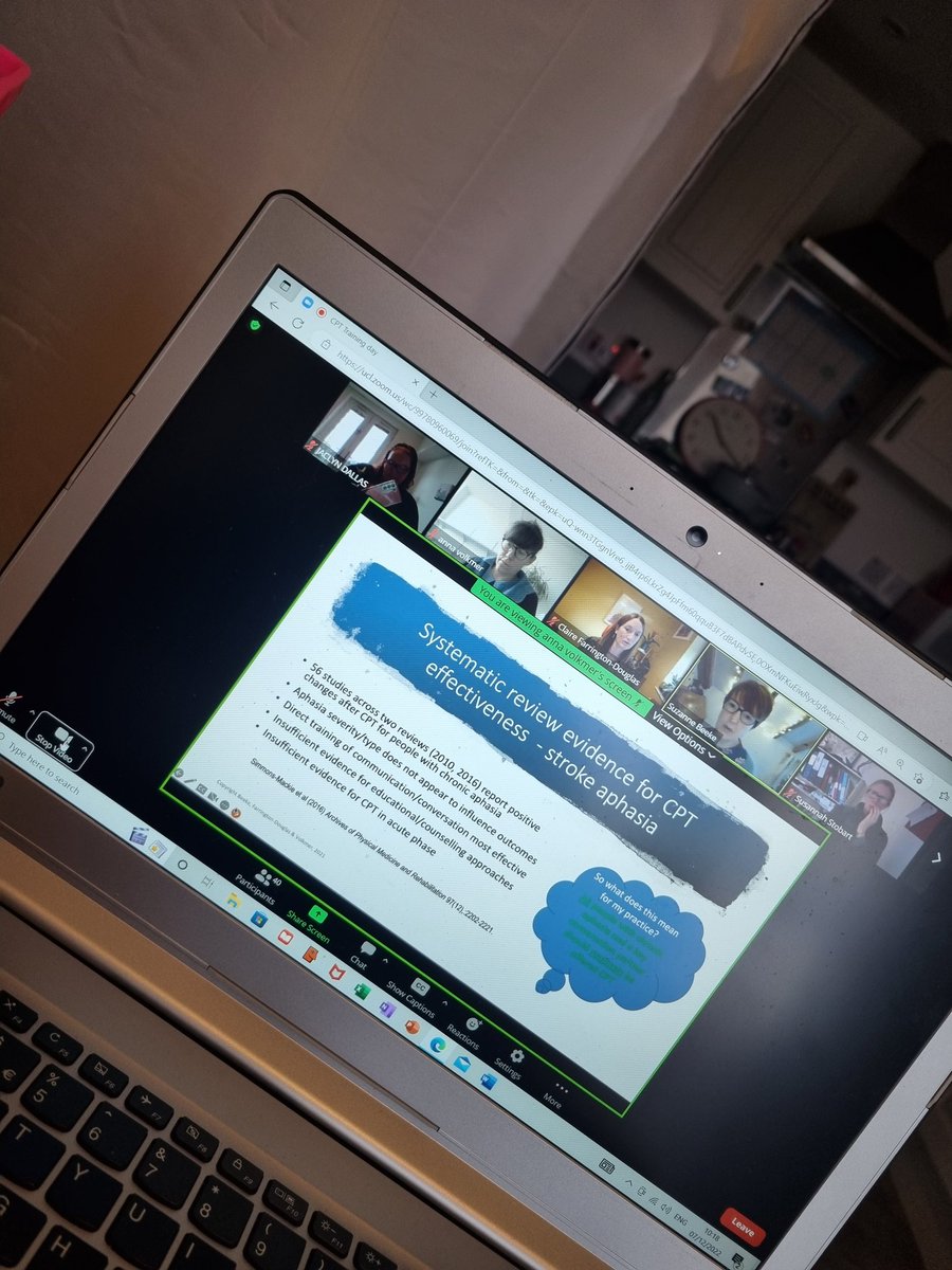 jaclyn_dallas's tweet photo. An interesting morning so far looking at #conversationpartnertraining in a cquired communication disorders with @volkmer_anna @clairefarring20 and Suzanne beeke #alwayslearning #mySLTday https://t.co/esbmipeeuk