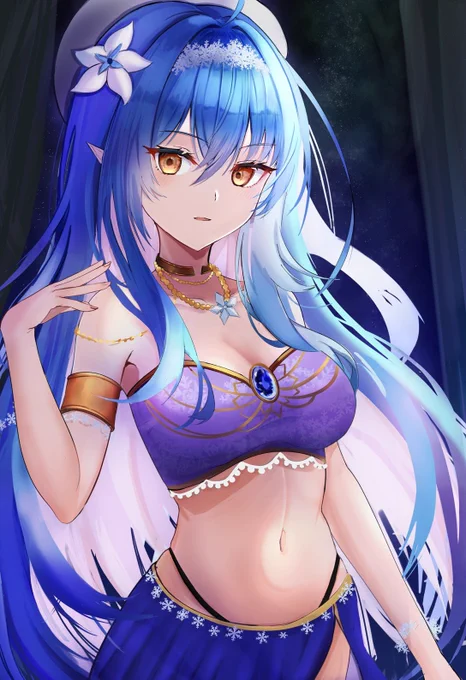 #今年も残りわずかなので今年一番伸びた絵を貼る見た絵描きさんも強制でやる踊り子ラミィちゃんだった 