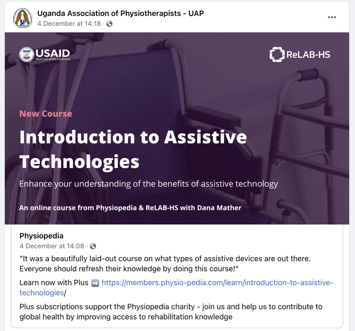Rachael Lowe (@rachaellowe) on Twitter photo Great to see <a href="/PhysioplusEd/">Physiopedia Plus</a> courses being appreciated and shared my member organisations globally, thanks <a href="/Ugphysiotherapy/">Uganda Association Of Physiotherapy</a> for your collaboration Great to see <a href="/PhysioplusEd/">Physiopedia Plus</a> courses being appreciated and shared my member organisations globally, thanks <a href="/Ugphysiotherapy/">Uganda Association Of Physiotherapy</a> for your collaboration