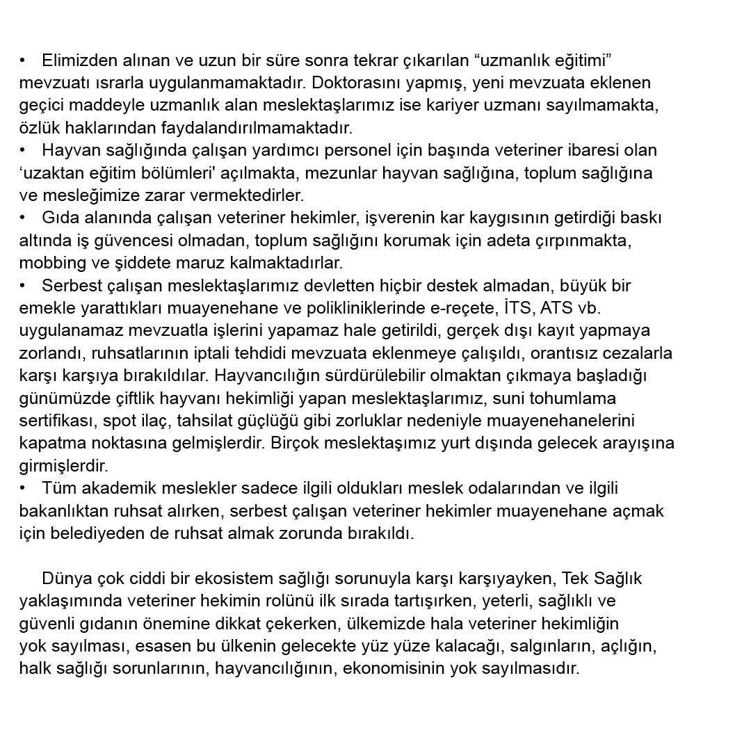 Türk Veteriner Hekimleri Birliği tweet media