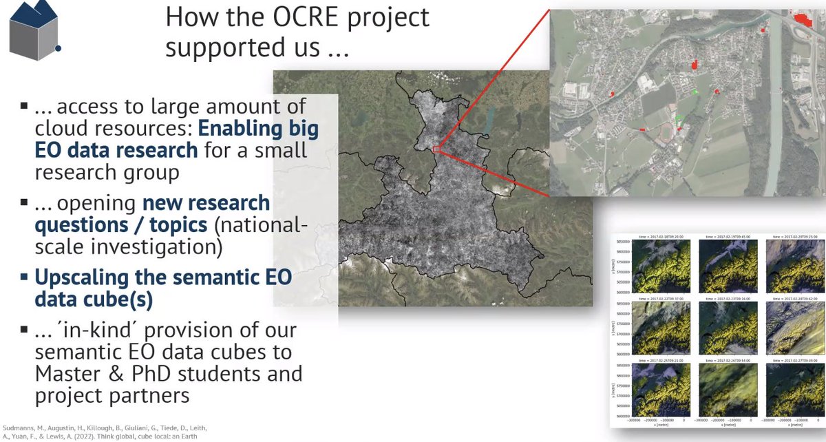 OCRE (@ocreproject) on Twitter photo Martin Sudmanns from @PLUS_1622 shared how Sentinel-2 Semantic Data & Information Cube aims at making #EO data accessible and allowing #cloud-based analysis. 
Read how OCRE provided the project with cloud resources enabling big EO data #research at rb.gy/yfh9aq Martin Sudmanns from @PLUS_1622 shared how Sentinel-2 Semantic Data & Information Cube aims at making #EO data accessible and allowing #cloud-based analysis. 
Read how OCRE provided the project with cloud resources enabling big EO data #research at rb.gy/yfh9aq