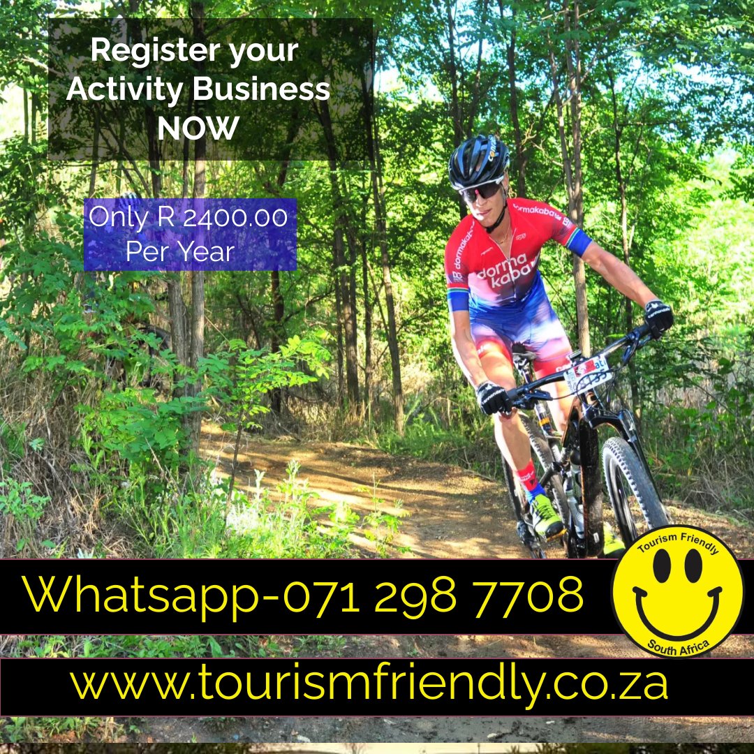 Let Tourism Friendly take the headache out of marketing your business. We specialize in Social Media marketing and have access to over 800 groups in South Africa.
1) List your Company on our Website
2) We design adverts for you
#tourism #socialmedia #holidayfun #wedotourism
