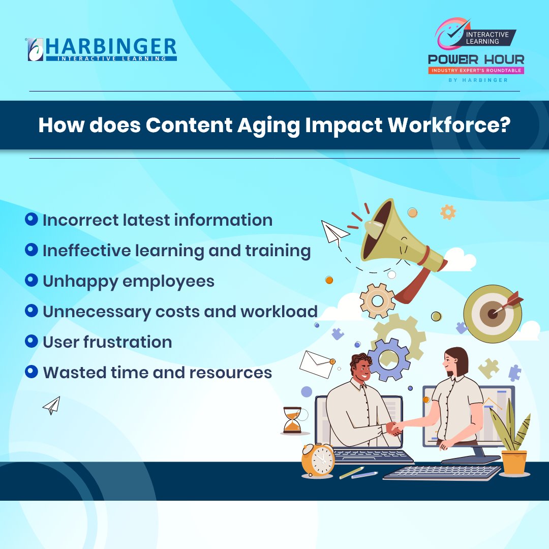 Are you using aged eLearning content? Overcome elearning content aging with tech debt management techniques and principles. Join our Power Hour “Revive Aging eLearning Content with Proven Techniques from Technology Teams” to learn how.

Register now: bit.ly/3H5Hhzo