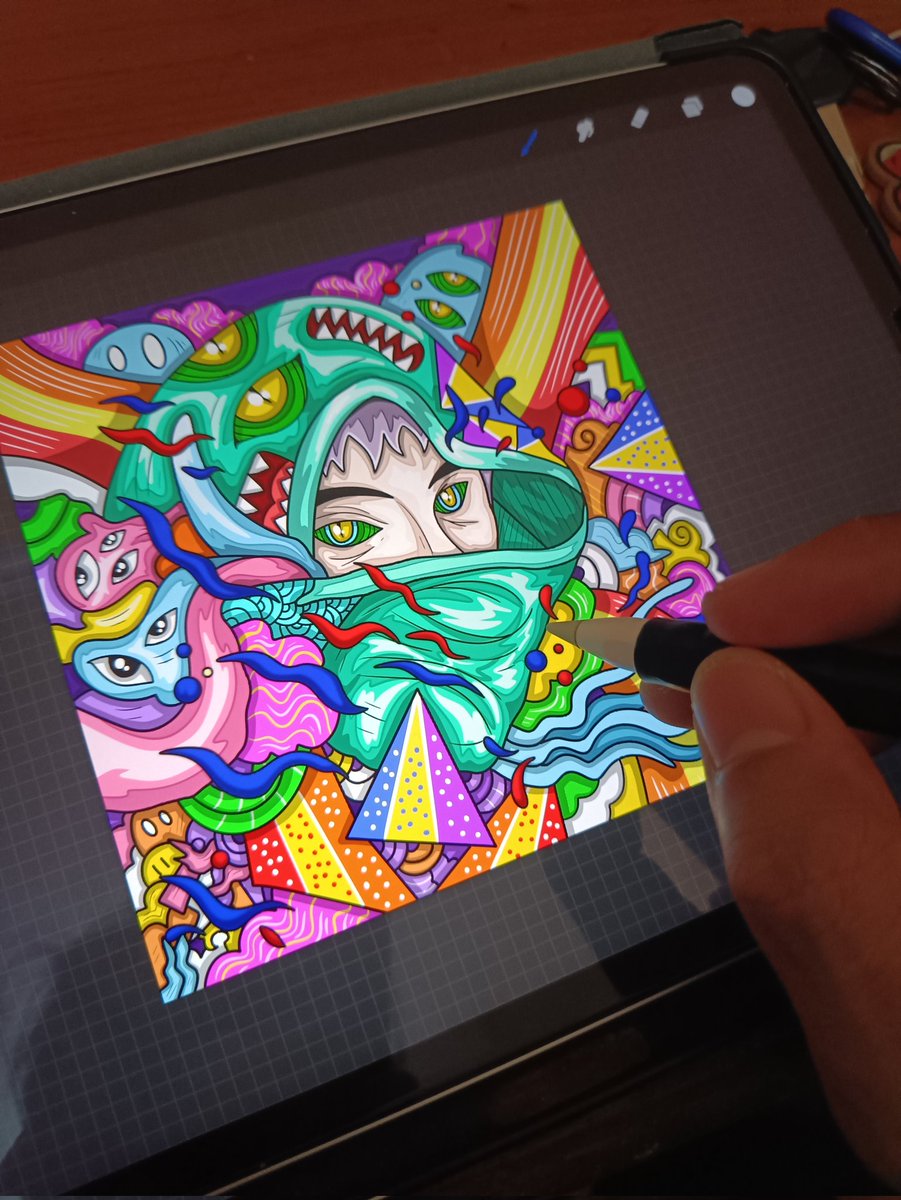 I can't draw realists, I can't draw robots, mecha, scfi, etc.  I can't draw pixel or Ai art, and I can't draw flat design or anything else.  but I can only draw like this, and I'm confident in my abilities ❤️🤘 #selflove