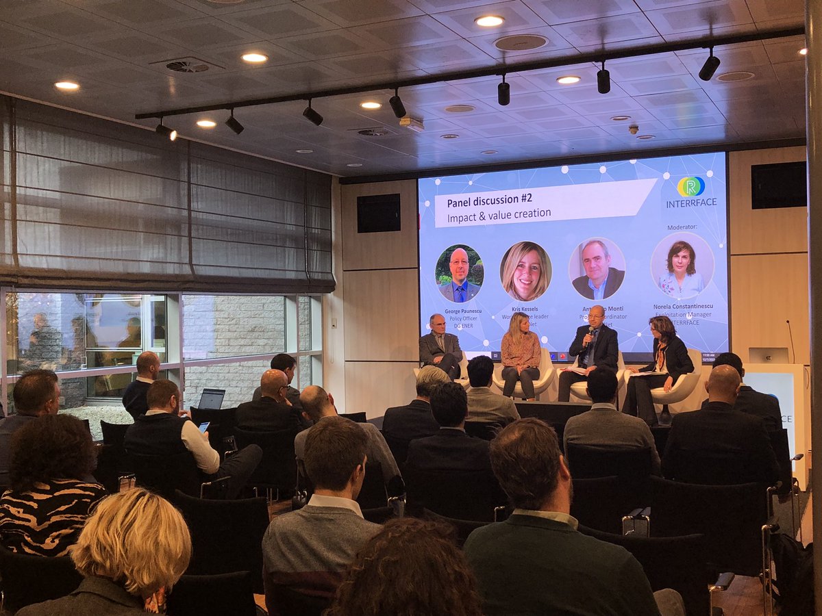 INTERRFACE H2020 (@interrfaceh) on Twitter photo Now we are into panel2️⃣ on impact of RDI projects with <a href="/antonellomonti/">Anto</a> <a href="/OneNetProject/">OneNet Project</a>, Kris Kessels <a href="/Coordinet_/">CoordiNet</a> and George Paunescu <a href="/Energy4Europe/">Energy4Europe 🇪🇺</a> moderated by Norela Constantinescu <a href="/ENTSO_E/">ENTSO-E</a> Now we are into panel2️⃣ on impact of RDI projects with <a href="/antonellomonti/">Anto</a> <a href="/OneNetProject/">OneNet Project</a>, Kris Kessels <a href="/Coordinet_/">CoordiNet</a> and George Paunescu <a href="/Energy4Europe/">Energy4Europe 🇪🇺</a> moderated by Norela Constantinescu <a href="/ENTSO_E/">ENTSO-E</a>