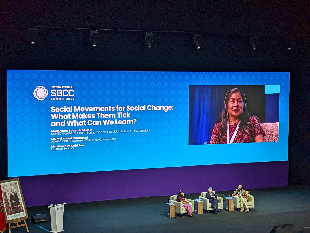 When I was younger, I wanted to get rid of my indigenous identity; communication can change that [racist] narrative... Self determination is central to driving that type of communication and being owners of our platforms" - Avexnim Cojti Ren on #sbcc driving social change #SBCC