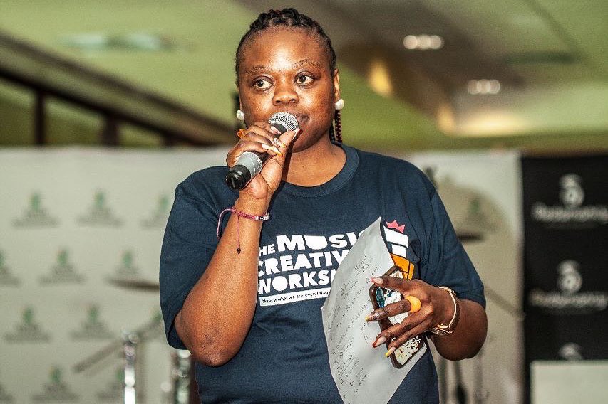 music_creatives's tweet photo. It's competition TIME 🔥🔥💫💫🔥🔥. 

From @NYDARSA Ms. Precious is on stage to share the rules and regulations. 

#TMCW2022 #WeAreMusic https://t.co/RV46GYSCCk