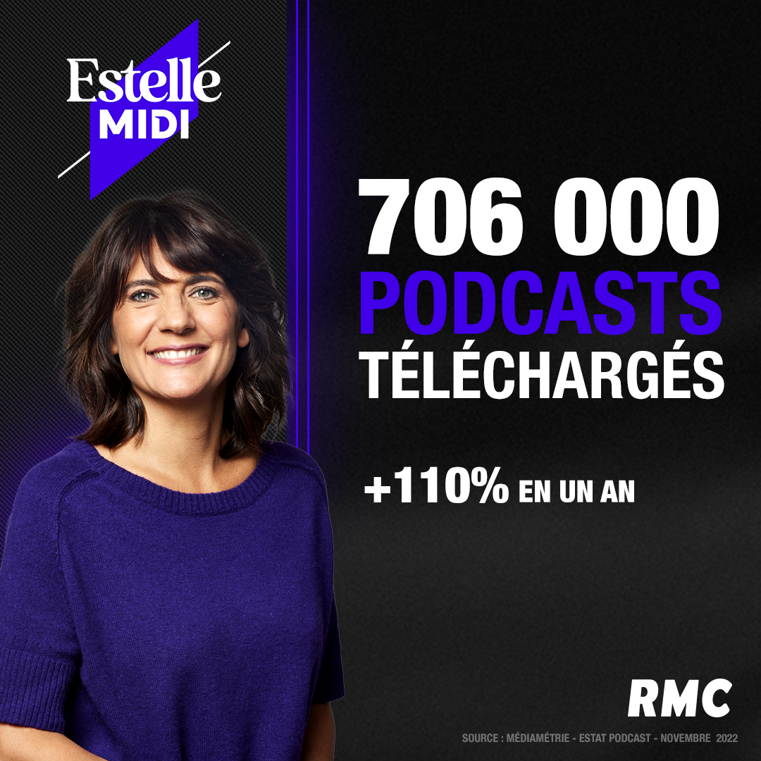 📈 Superbe progression, grâce à vous évidemment, sur les téléchargements de podcasts du mois de novembre !

🙏 De la part d'Estelle et de toute l'équipe, merci merci, merci !
