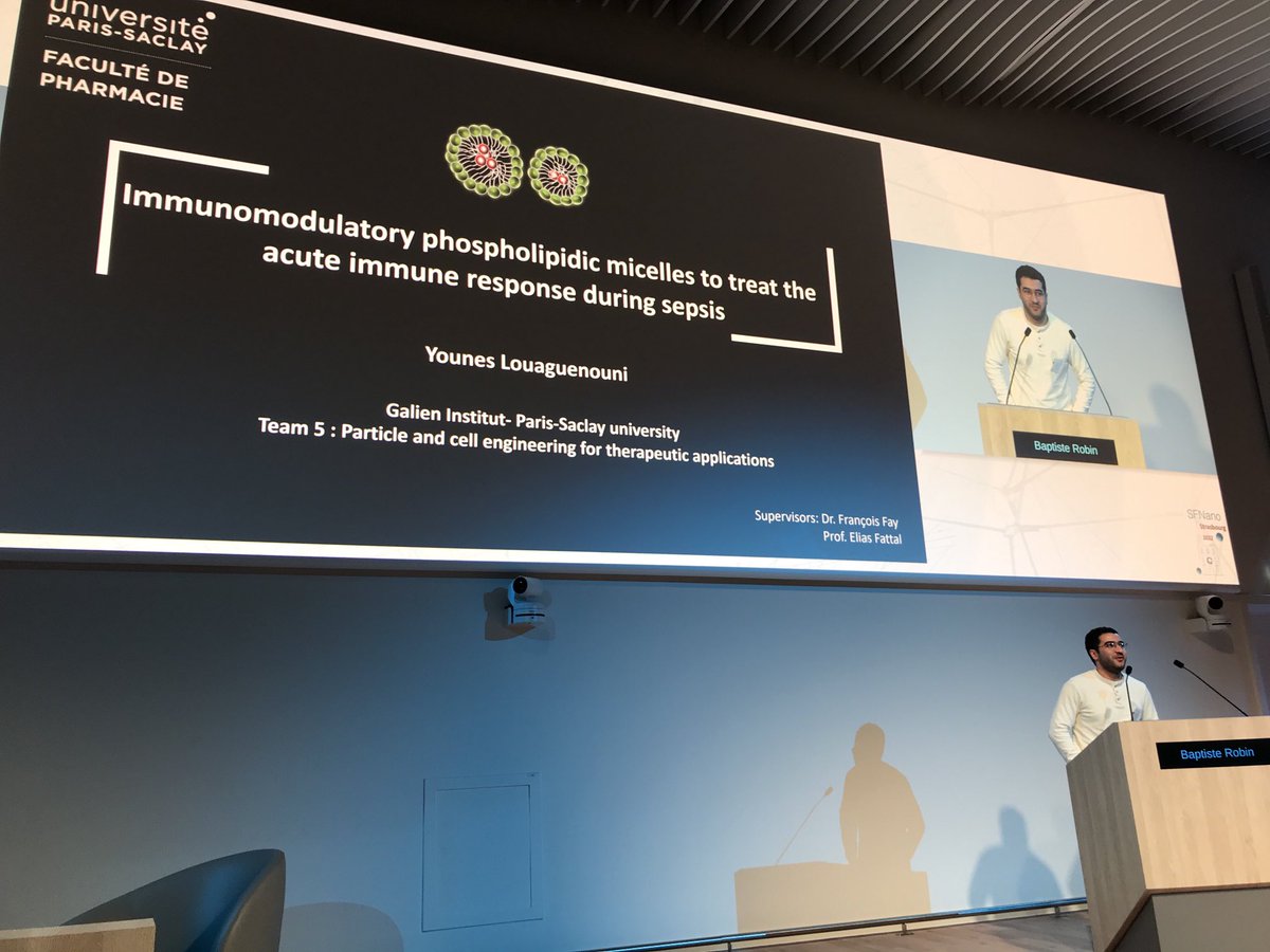 ⁦<a href="/YunesLou/">louaguenouni younes</a>⁩ now presents his work on sepsis ⁦<a href="/SFNano_official/">SFNano</a>⁩ ⁦<a href="/JC2_SFNano/">SFNanoJR</a>⁩ ⁦<a href="/umr8612/">Institut Galien Paris-Saclay (IGPS)</a>⁩