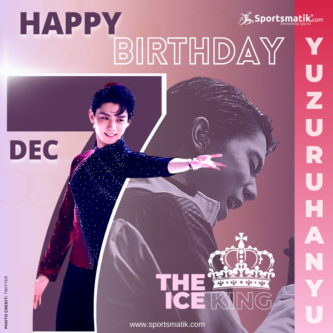 Sportsmatik wishes a #happybirthday to the most versatile #skater & the goat of figure skating 'Yuzuru Hanyu'.

sportsmatik.com/sports-stars-b…
#羽生結弦誕生祭2022 #ILOVEYUZU #羽生結弦 #yuzuruhanyu #LoveYuzuruFromAllOverTheWorld #FlyYuzu #YuzuruHanyu𓃵 #AlwaysWithYuzu