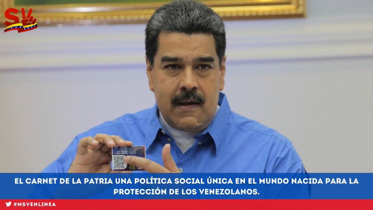 MSVEnLinea's tweet photo. #SabíasQué || El sistema #VeQR del @CarnetDLaPatria ha logrado beneficiar a miles de hogares venezolanos.

¡Tecnología y organización para el Pueblo 🇻🇪!  

@veQRSocial #TuiteroPatria #07Dic #VenezuelaIndestructible https://t.co/sjBPYa853X