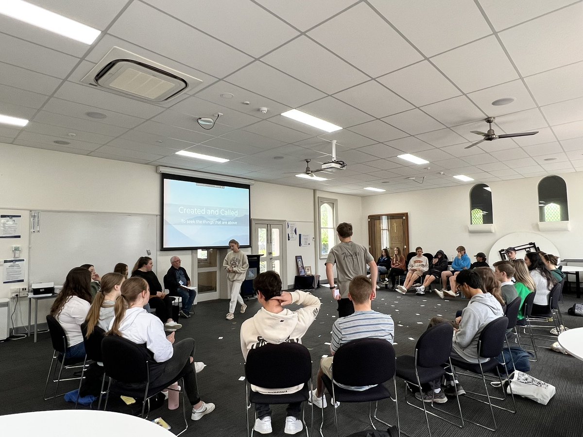 kaglinskas's tweet photo. Our 2023 #studentleaders had their formation day today. We interrogated school culture data, completed team building activities and started on our Action Plan for 2023. Very excited to walk alongside these Assumption students in 2023! 🙌 https://t.co/MclEVEox3D