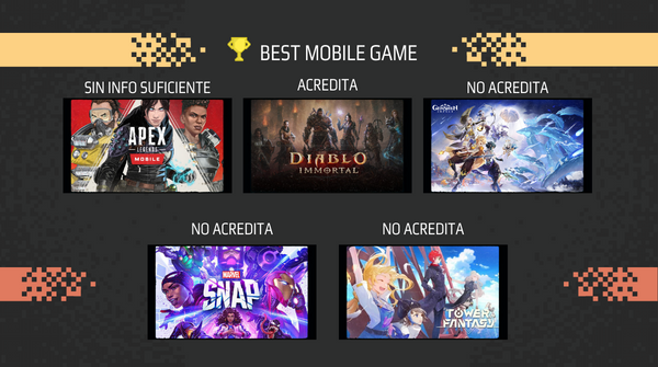 ATRAE_ORG's tweet photo. En las categorías #BestIndie, #BestMobileGame, #BestCommunitySupport e #InnovationinAccessibility, los equipos de español están acreditados en @cultofthelamb, @SifuGame, @DiabloImmortal y #ReturnToMonkeyIsland. https://t.co/Y5WZ7uoglI