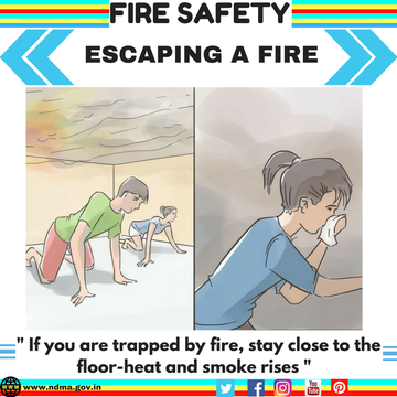 #FireSafety | Escaping a fire👇