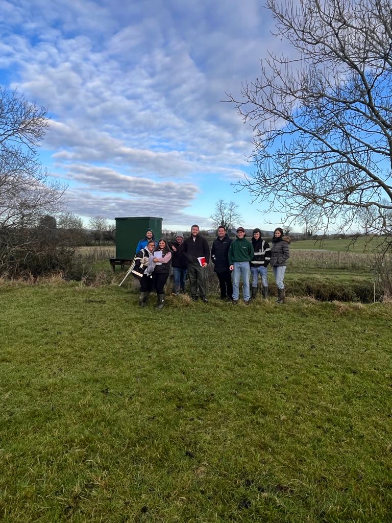 Chilly, but dry morning in Ballycanew <a href="/TeagascACP/">Teagasc Ag Catchments</a> catchment for the visit of SETU Carlow agriculture students, learning all about water quality and gaseous emissions <a href="/cownutridoc/">Stephen Whelan</a> <a href="/teagasc/">Teagasc</a>