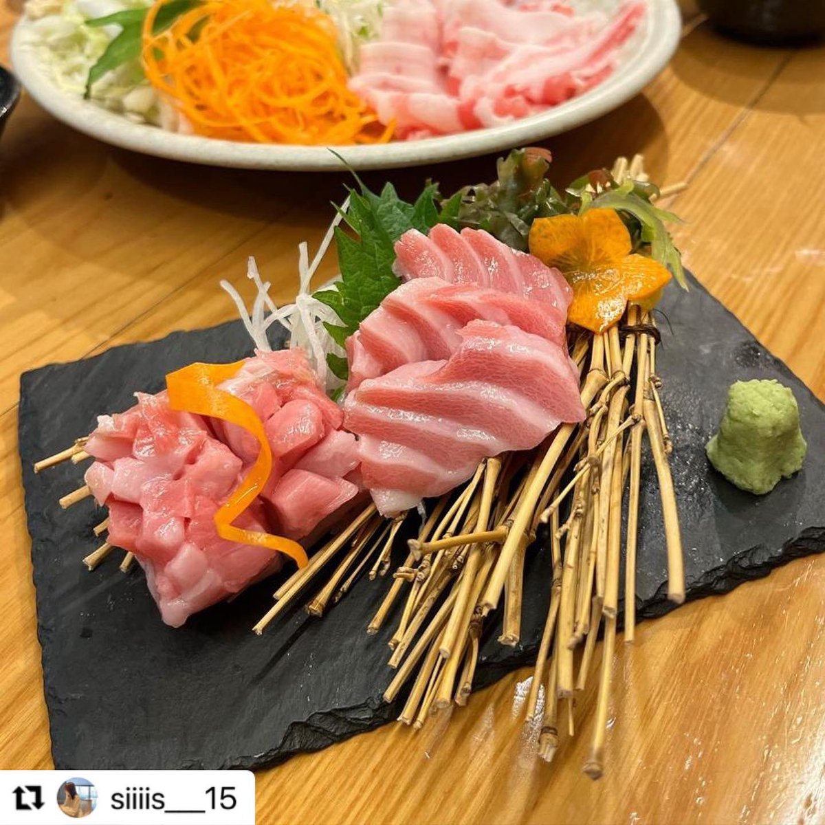 iitokomikke's tweet photo. 皆さんこんな綺麗な
生本マグロ見たことあります？？

僕はこの画像見るだけで涎出ます🤤
こちらは今紹介させて頂いている
「魚・焼物・逸品　縁たけ」さんです！

札幌にはこんなお店がありますよ！
他メニューもメンバー絶賛です！！
是非遊びに来てくださいね😊

#札幌グルメ
#生本マグロ https://t.co/FuaHROdXCi