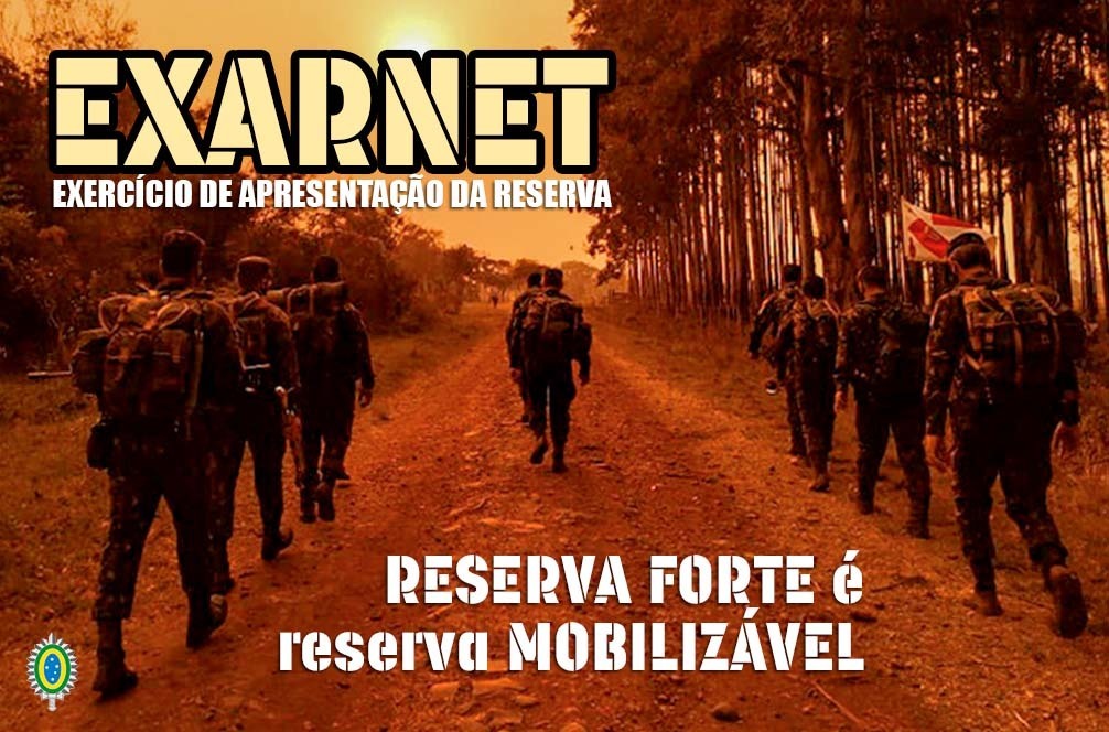 exercitooficial's tweet photo. Conhece alguém que serviu no Exército nos últimos 5 anos?

Atenção ao período do Exercício de Apresentação da Reserva (EXARNET).

Saiba mais no portal do EXARNET: https://t.co/JbfBy2WWPm

#EXARNET https://t.co/rc2B9EEU9m