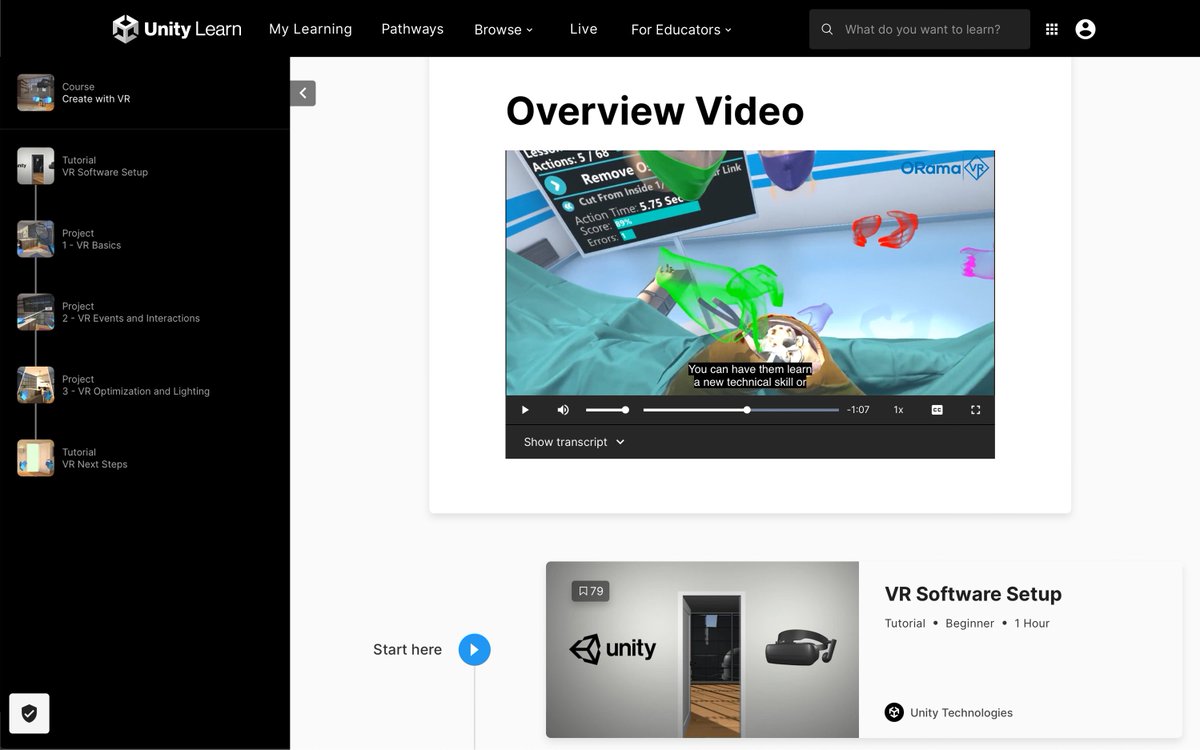 Many thanks @Unity for including the #MAGES_SDK by <a href="/ORamaVR/">ORamaVR</a> at the "Create with VR" tutorial🙏 
Learn more:tinyurl.com/ymw4w29x
Let's accelerate the world's transition to #medical #VR #unity3d #softwaredevelopment #softwareengineer #softwaredeveloper #VirtualReality #XR