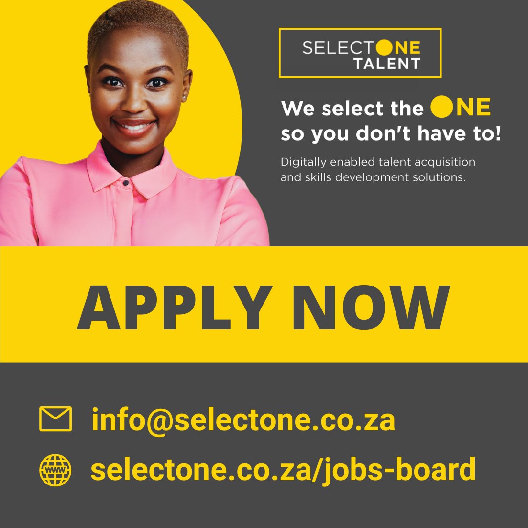 SelectONEza's tweet photo. #Vacancy #NowHiring #CustomerServiceAdvisor #Cape Town #CallCentreJobs

🟡 Customer Service Advisor,  Cape Town, Western Cape
🟡To apply:
🌐 https://t.co/xTa1lzrvom
📧 info@selectone.co.za
🟡 View #AllJobs &amp; #vacancies available on #SelectONE here: https://t.co/bc0N3W3JIa https://t.co/I5mc8PEfHQ