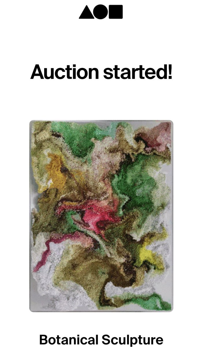 GM☀️ <a href="/Aguiraz_Studio/">Aguiraz Studio</a> our collab is on auction wake up❤️❤️❤️😃 Thanks to  <a href="/ethdotco/">Eth.co</a> for starting the auction last night✨ I did not see it. ✨Thank you for believing in our art and marking our dream come true 🙏🏻❤️🙏🏻