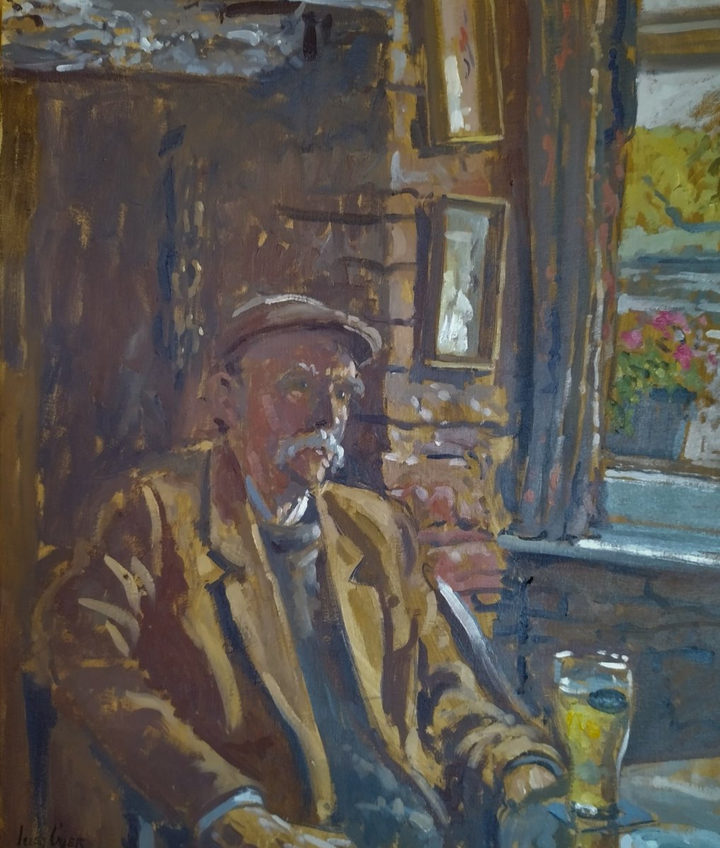 Last days to see the fantastic ROI's Annual #Exhibition 2022 at Mall Galleries. 

#BROWSE EXHIBITION: mallgalleries.org.uk/whats-on/exhib…

🎨 :A.Mozhdekanlu, 'Study of Man on Bathtub'; HJ.Summers ROI RSMA, 'Morning Light at Parish House'; I.Cryer FROI  'Patrick at Thatchers' 

#artshow