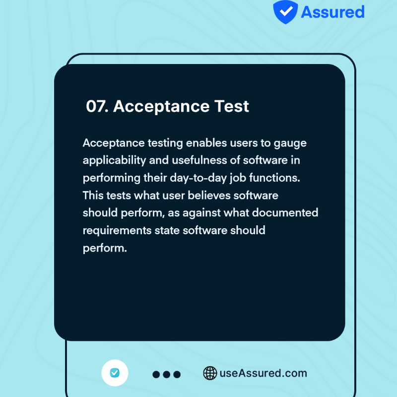 useassured's tweet photo. The software testing process is one of the core processes in software development, as every successful software product is tested in one way or another.
Did you miss the first part, please scroll down the page to check it out.
#softwaretesting #softwaretestingprocess