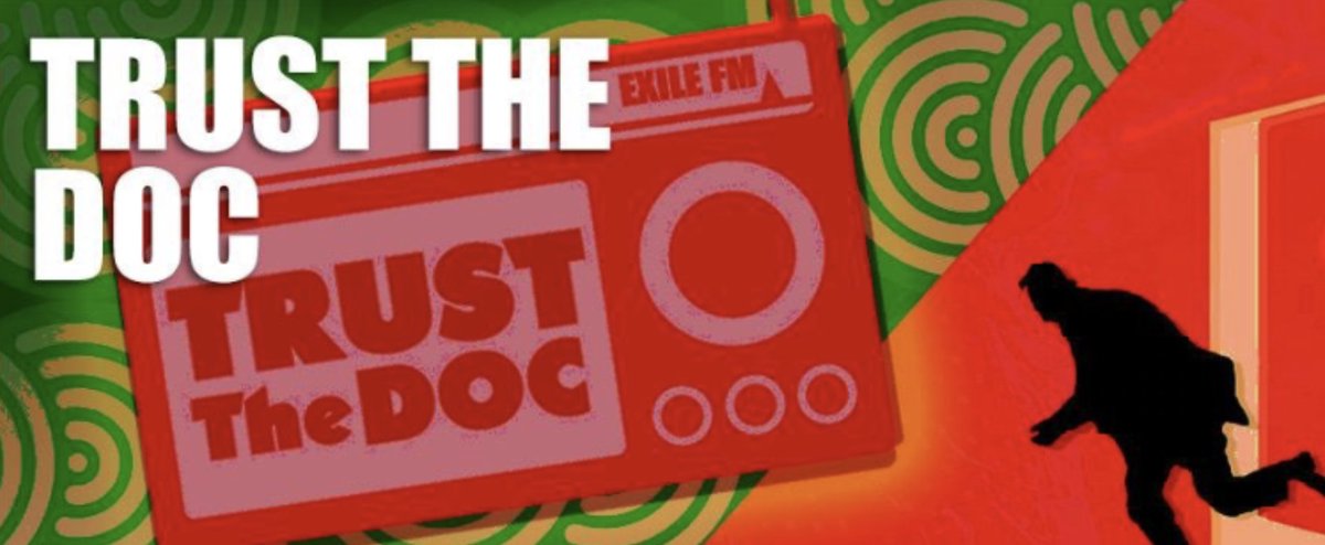 TrustTheDocUK's tweet photo. 5PM Sat 10 Dec #TrustTheDocRadio @RadioExileFM ft:
@jagarasounds @withsunmusic @strange_flesh #Subject13 x @ConsciousRoute @natureofwires v #jdwead & x @M_A_C_H_I_N_A_x @trevasmusic @Blokeacolazero @slaneybay @Ella__Clayton @HannyaWhite @FeralFive @telefis1961 @julietregrets +... https://t.co/8dRUbHROyS