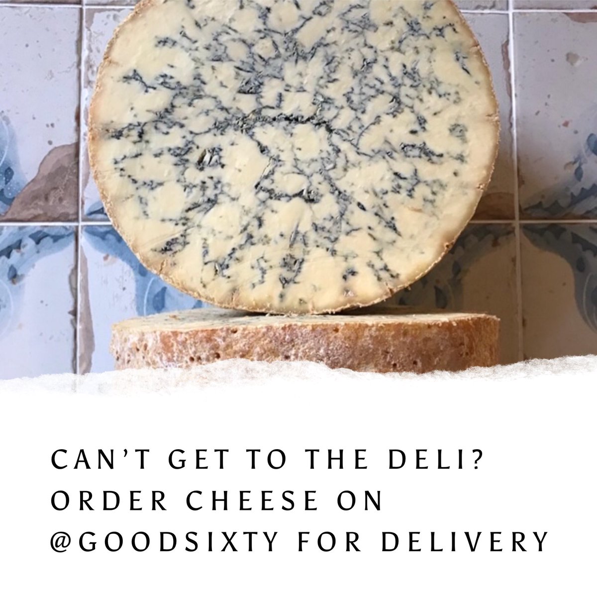 Colston Bassett Stilton, Wigmore , Yarg , Montgomery Cheddar, Rosemary Manchego, Gorgonzola
What’s your favourite?

@goodsixty delivers in Bristol so you can have your favourite cheese!