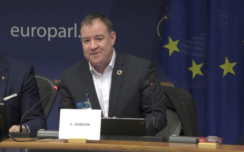 SocialEcoEU's tweet photo. 🌀Off we go!  @chrismmgordon  opens the event on celebrating 1⃣ year of #SEAP &amp;🔟years of  @SocialEcoEU at  @Europarl_EN
Together enhance an economy that works for 👥people &amp; the planet 🌎
 #SEAP #Time2ScaleUp https://t.co/2LKnxhaORK