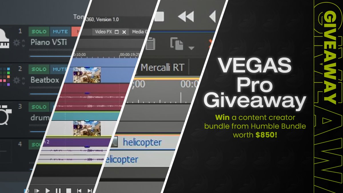 disobey's tweet photo. ✨HEY BESTIES ✨

We want to make editing your stream highlights easier to take your videos to THE. NEXT. LEVEL. 🚀✨

We’re giving away 5x content creator bundles worth over $850!! 🤗

To enter:
1️⃣ Follow @disobey &amp; @humble
2️⃣ Like &amp; RT this post

⏰Winners announced Dec 13th! https://t.co/nC7d6aNySX