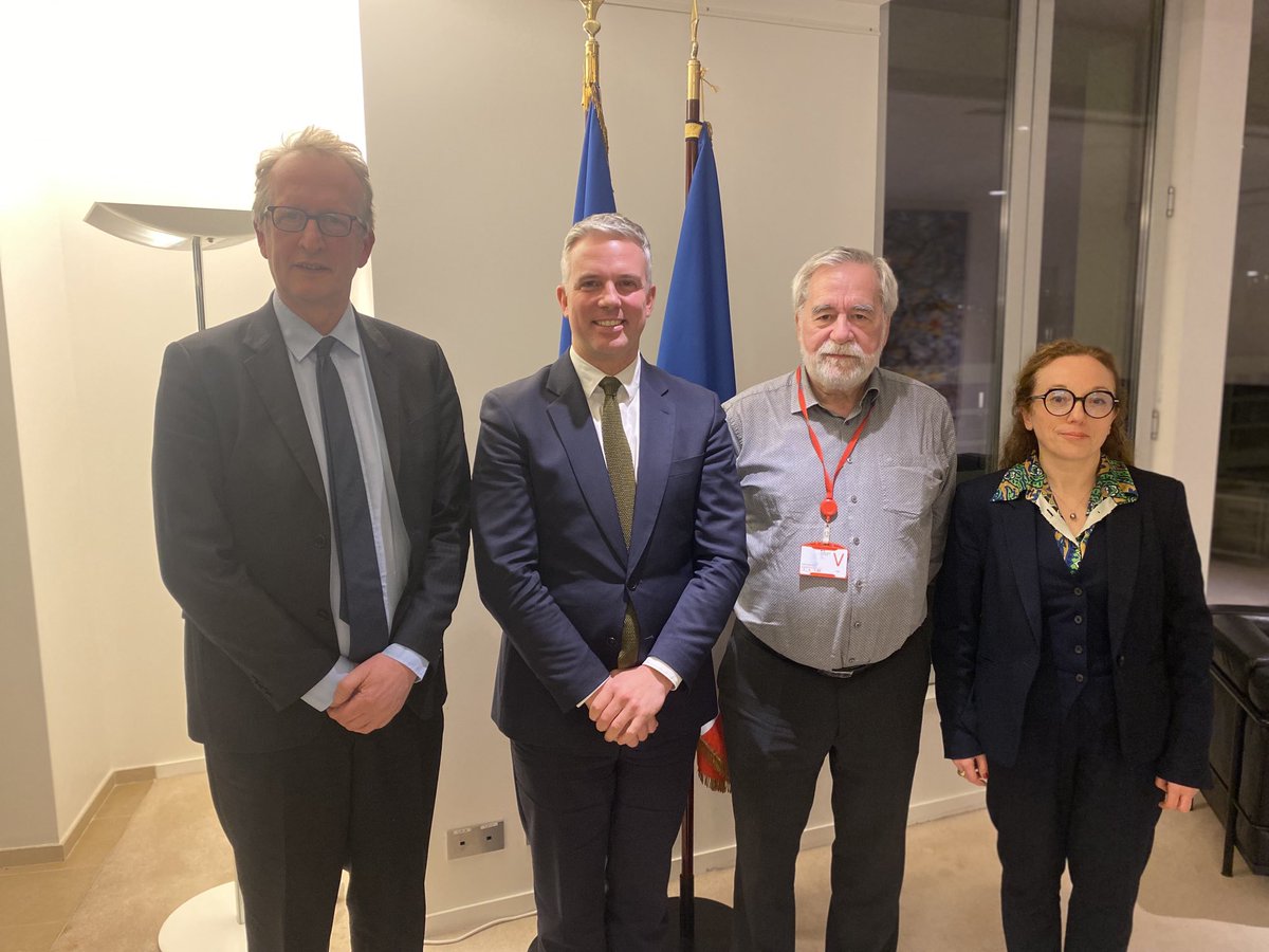 Échanges fructueux entre JC COMBE Ministre des Solidarités et P Malphettes Président d’ADEDOM H Vidor DG L Verdier SG sur attractivité des métiers, recrutement, avenant 43, CNR et PLFSS ⁦<a href="/JCCOMBE/">Jean-Christophe COMBE</a>⁩ ⁦<a href="/FedeAdedom/">Adédom</a>⁩