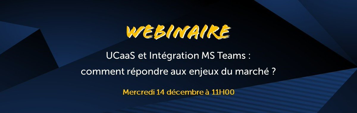 ITiForums's tweet image. [#Webinar 🖥️]
📢 UCaaS et Intégration MS Teams : comment répondre aux enjeux du marché ?
🗣️🎙️@FredArchimbaud &amp;amp; Laurent Madelaine de @Mitel 
 📅 RDV le 14 décembre, à 11h
 itiforums.com/l/?l=n9l3o8n0