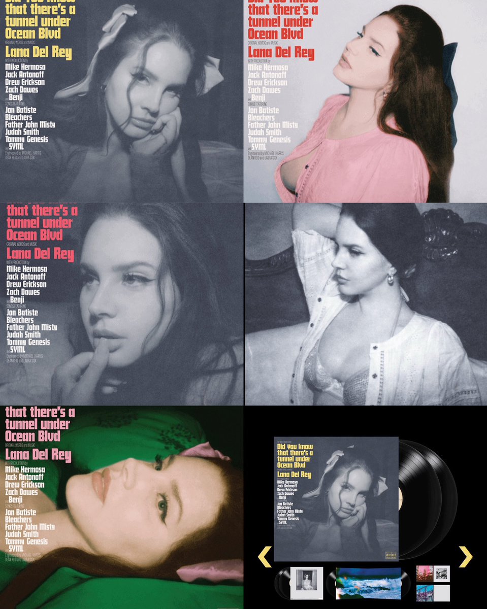 CinamonSluh's tweet image. LANA DEL REY IS GIVING US FIVE DIFFERENT ALBUM COVERS!