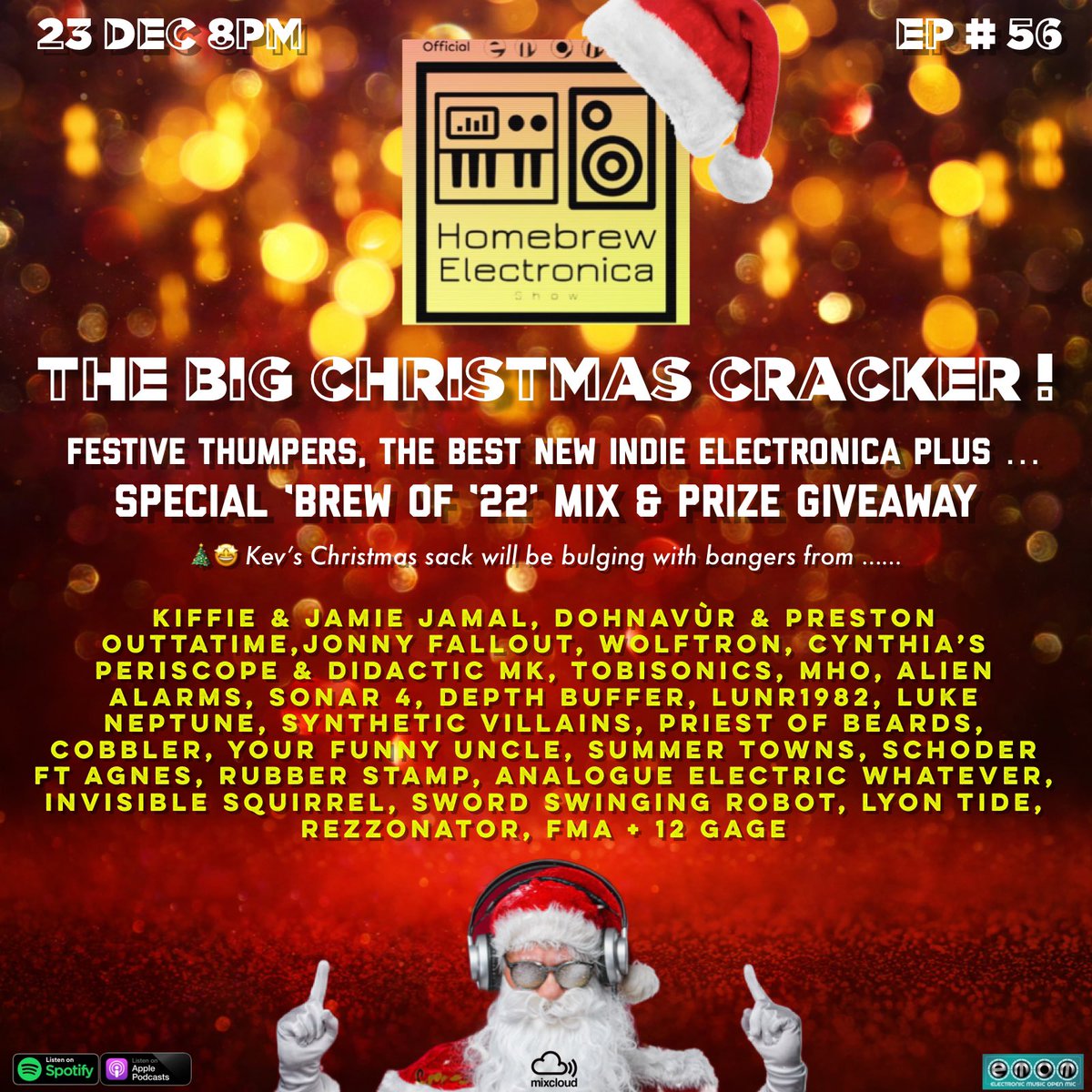HomeBrew Electronica Show (@showhomebrew) on Twitter photo 🎄With <a href="/Kiffie8/">kiffie.info</a> @MrJamieJamal <a href="/dohnavur_/">Dohnavùr</a> @prestonoutatime <a href="/jonnyfallout/">Jonny Fallout</a> @CynthiasPerisco <a href="/tobisonics/">Tobisonics 🎧 New Single 🎧 Tues 24th Sept</a> <a href="/mhoTunes/">mho</a> <a href="/alienalarms/">Alien Alarms</a> <a href="/Sonar4Music/">SONAR 4</a> @DepthbufferM <a href="/synth_villains/">Synthetic Villains</a> <a href="/priestofbeards/">Tremble In</a> <a href="/Cobbler_uk/">Cobbler</a> <a href="/yourfunnyuncle_/">Your Funny Uncle</a> <a href="/TownsSummer/">Summer Towns</a> <a href="/AnalogueEW/">Analogue Electronic Whatever</a> <a href="/StampReal/">RubberStamp</a> <a href="/Rezzonator_uk/">Rezzonator</a> @Fma12Gage +more 🎄With <a href="/Kiffie8/">kiffie.info</a> @MrJamieJamal <a href="/dohnavur_/">Dohnavùr</a> @prestonoutatime <a href="/jonnyfallout/">Jonny Fallout</a> @CynthiasPerisco <a href="/tobisonics/">Tobisonics 🎧 New Single 🎧 Tues 24th Sept</a> <a href="/mhoTunes/">mho</a> <a href="/alienalarms/">Alien Alarms</a> <a href="/Sonar4Music/">SONAR 4</a> @DepthbufferM <a href="/synth_villains/">Synthetic Villains</a> <a href="/priestofbeards/">Tremble In</a> <a href="/Cobbler_uk/">Cobbler</a> <a href="/yourfunnyuncle_/">Your Funny Uncle</a> <a href="/TownsSummer/">Summer Towns</a> <a href="/AnalogueEW/">Analogue Electronic Whatever</a> <a href="/StampReal/">RubberStamp</a> <a href="/Rezzonator_uk/">Rezzonator</a> @Fma12Gage +more